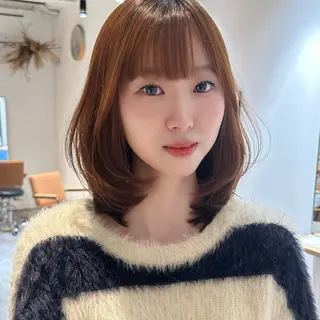 ミディアム カラー 盛れヘア🪽 /miyu🎀のヘアスタイル