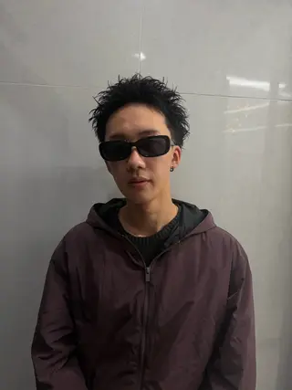 パーマ メンズ センターパート指名 No.1／カヅキのヘアスタイル