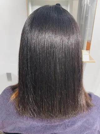 セミロング パーマ ヘアアレンジ ボブパーマコテ巻き風 パーマNo1深江秀平のヘアスタイル