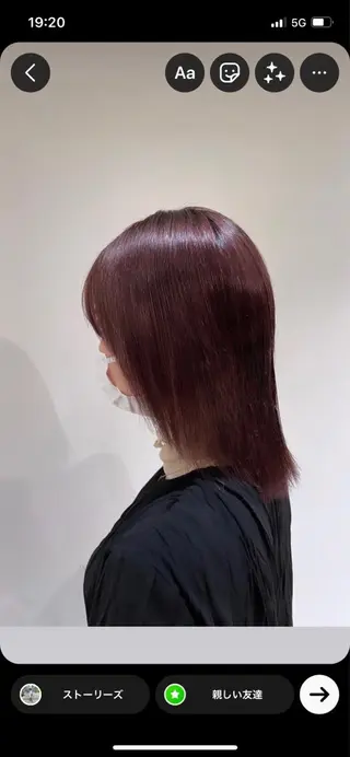 ミディアム カラー 色川 優斗《髪質改善》のヘアスタイル