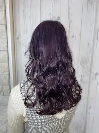 セミロング ゆぴ☾‪/推しカラー /ハイトーンのヘアスタイル