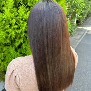 ロング パーマ 縮毛矯正／ダブル カラー／はづき☘️のヘアスタイル