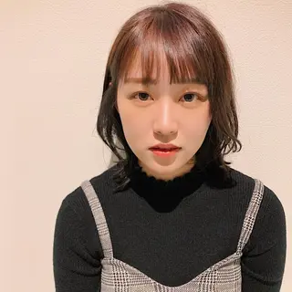 ミディアム カラー 中川 竜誠のヘアスタイル