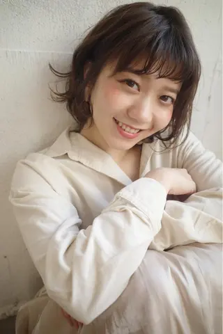 ミディアム カラー ヘアアレンジ ふくだ りさ【ciAo!】のヘアスタイル