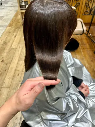 ミディアム カラー 銀座✨レイヤーカット 顔まわり/坂本亜裟海のヘアスタイル