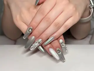 ネイル Chiara 長さだしのネイルデザイン