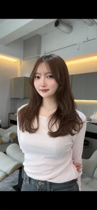 ロング 無料カット/ ミディアム特化 日向のヘアスタイル
