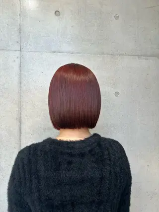 ショート カラー ヘアアレンジ ボブ艶モテカラー🫧 カリンのヘアスタイル