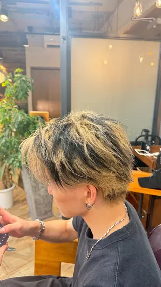 ショート カラー メンズ 南條 廉のヘアスタイル