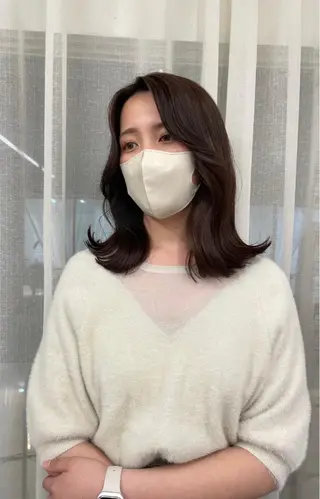 ミディアム カラー レイヤーカット🎀 kanaのヘアスタイル
