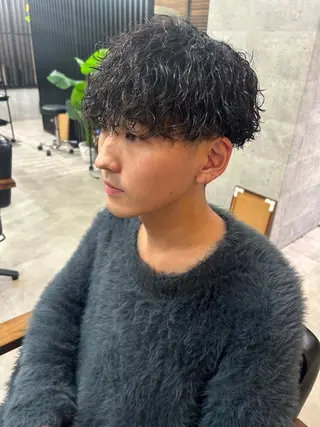 ショート パーマ メンズ メンズパーマ特化 勝毛広貴のヘアスタイル