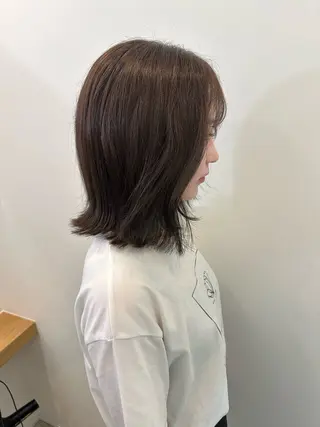 ミディアム カラー レイヤー/ナチュラル 💐nao.のヘアスタイル