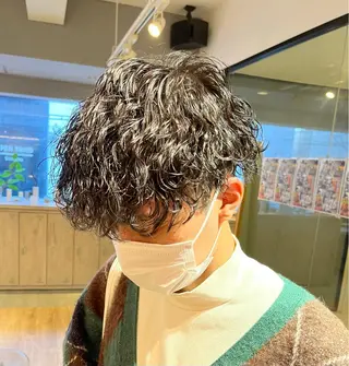 ショート パーマ メンズ SCENEbyRAD helmのヘアスタイル