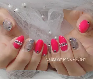 ネイル PINK PEONY    AMIのネイルデザイン
