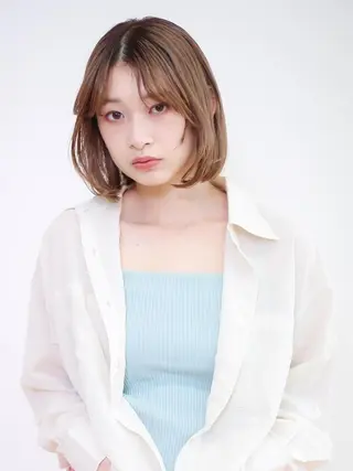 ミディアム カラー BASSA 下井草店のヘアスタイル