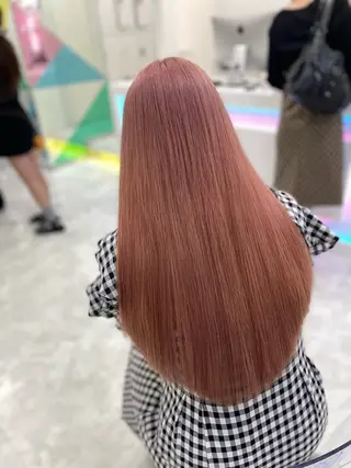ロング カラー 色落ち綺麗🩰ハイ トーン🎀RINKAのヘアスタイル
