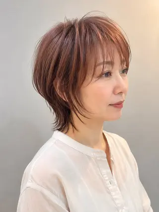 ショート カラー お悩み改善 美容師✂鷲田竜也のヘアスタイル