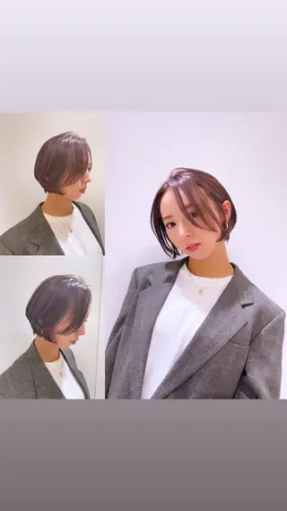 ショート ARMONY秋山輝也 コテ巻き風パーマ特化のヘアスタイル