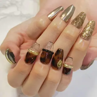 ネイル &U新松戸 スカルプ パラジェルフィルインのネイルデザイン