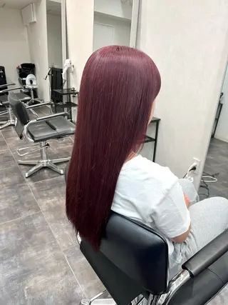 ロング カラー FERIA あべの yumeho🍭のヘアスタイル