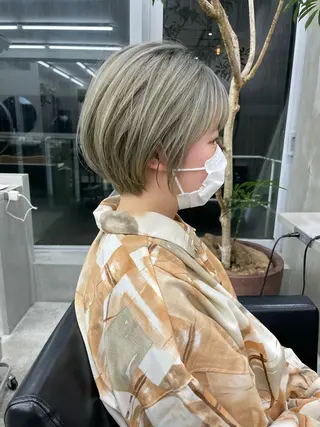 ショート カラー 華 /ショート/ボブのヘアスタイル