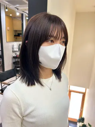 ミディアム hubhair レイヤー/透明感のヘアスタイル