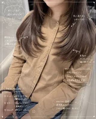 カラー 白髪ぼかしデザイン ハイライト/宮本純登のヘアスタイル