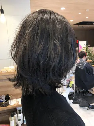 ショート カラー 似合わせ レイヤー須川のヘアスタイル