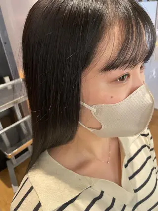セミロング カラー ⭐️髪質改善カラー lisaaaa⭐️のヘアスタイル