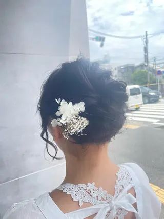 ショート ヘアアレンジ このみ/透明感カラー /ヘアアレンジ🫧のヘアスタイル