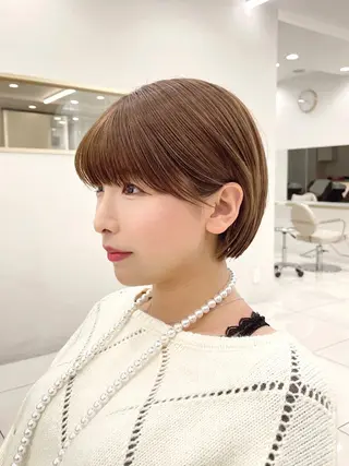 ショート カラー ショート/似合わせ/ 透明感カラー古市唯人のヘアスタイル