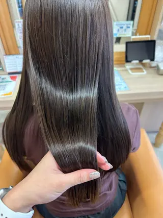 セミロング kaho/ 透明感カラー🫧のヘアスタイル