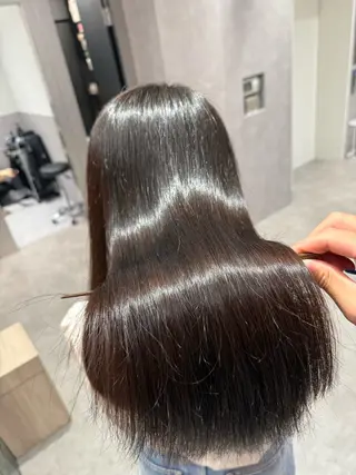 ロング カラー パーマ ヘアアレンジ 縮毛矯正/髪質改善/ ブリーチ毛/木元渓太のヘアスタイル
