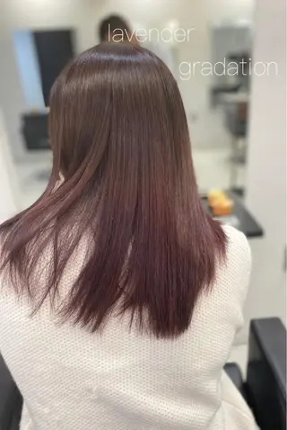 セミロング カラー レイヤーカット 赤み消し　店長/大和のヘアスタイル