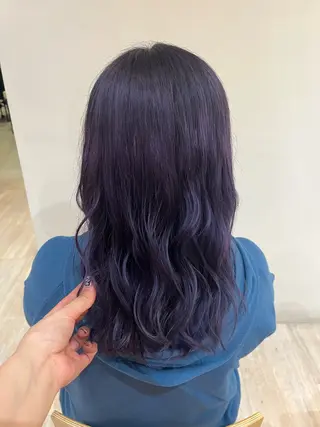 ロング カラー ramphy 柴原 夢奈のヘアスタイル