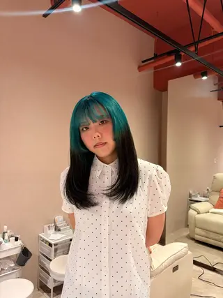 ロング カラー 海外カラー カット/anju🌺のヘアスタイル