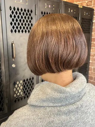 ミディアム カラー パーマ ヘアアレンジ メンズ キッズ ネイル マツエク・マツパ アイブロウ 久木原 ゆりのヘアスタイル