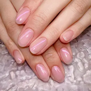 ネイル マグ🧲等なんでも ワンカラー5700円のネイルデザイン