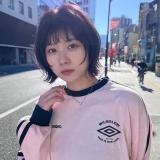 カラー ♻️ブリーチなし カラー♻️のヘアスタイル