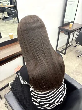 ロング カラー 🫧寒色カラー/透明 感ブラック/Risaのヘアスタイル