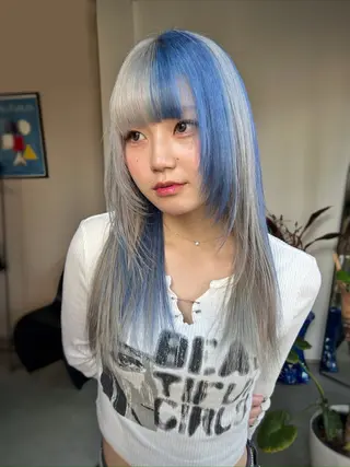 ロング カラー 梅田デザインカラー 🌈🏆ヒノキのヘアスタイル