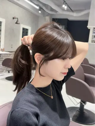 セミロング あい❤︎ /韓国巻き/レイヤーのヘアスタイル