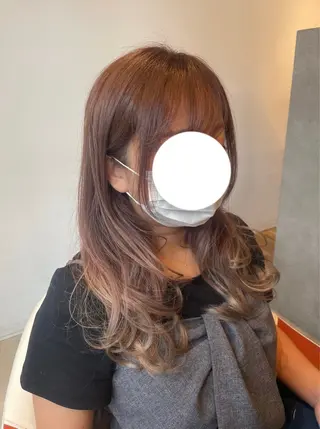 ロング カラー 高石 乃愛のヘアスタイル