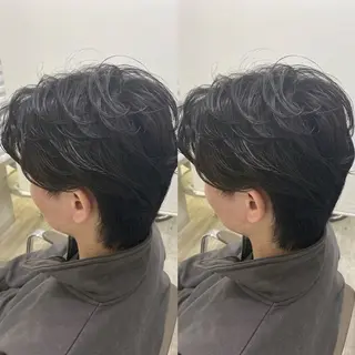 ショート パーマ メンズ Men’s特化 垢抜けヘア🔥野原のヘアスタイル