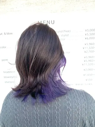 ショート 斉藤大河 カラー/縮毛矯正のヘアスタイル