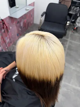 ミディアム PELE SAKAE さやかのヘアスタイル