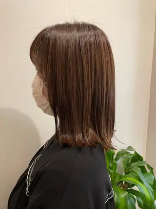 ミディアム 英語ok sohee ソヒ 305号室のヘアスタイル