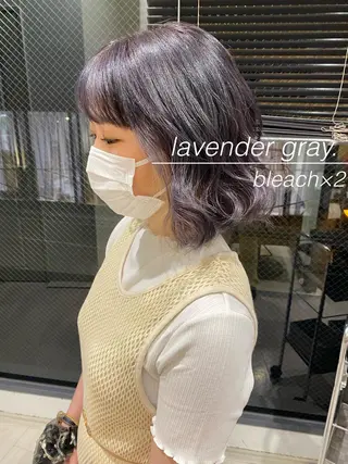 ミディアム カラー 小林 夢羽のヘアスタイル