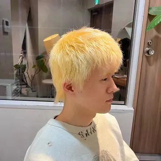 ショート カラー メンズ 韓国風メンズヘア 渋谷  🦢Yuiのヘアスタイル