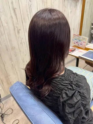 ロング カラー 暖色カラー💞 菊地しおんのヘアスタイル